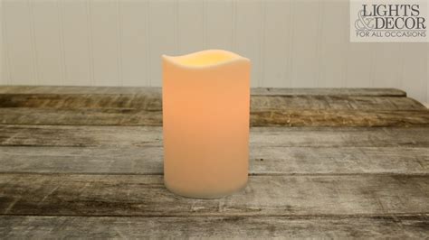 Vanilla Scented Led Pillar Candle With Timer Feature Youtube