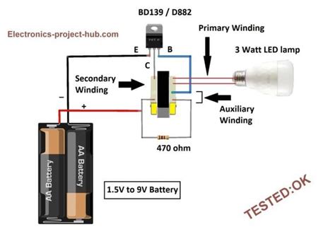 Haga Un Circuito Inversor De 1 5v A 220v Paso A Paso Proyectos De Electrónica De Br