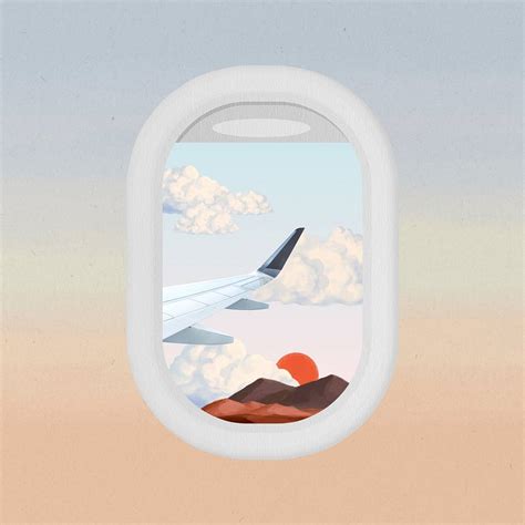 Airplane window view, aesthetic travel | Premium Photo - rawpixel