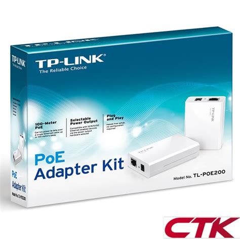 Jual TP Link TL POE200 TPLink POE Splitter Injector Adapter Kit 1