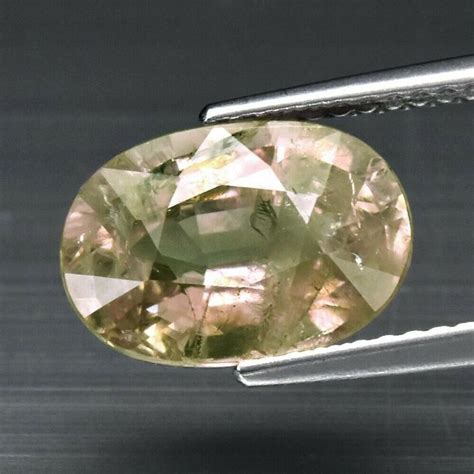 1 Pcs Greenish Yellowish Pink No Reserve Sapphire Catawiki