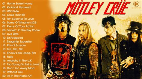 Motley Crue Greatest Hits Full Album Best Songs Of Motley Crue Youtube