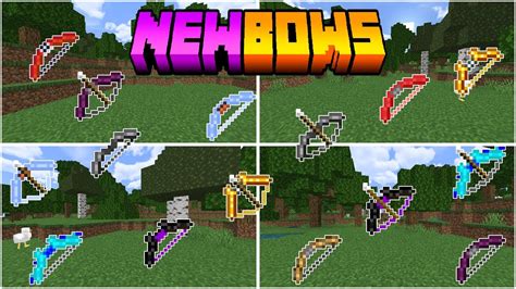 Newbows Addon Para Minecraft Bedrock Nuevos Arcos Youtube