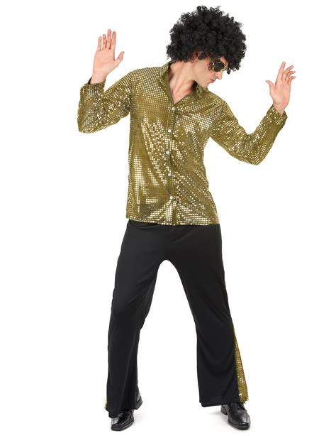 Disco Kost M F R Herren Gold Schwarz G Nstige Faschings Kost Me Bei