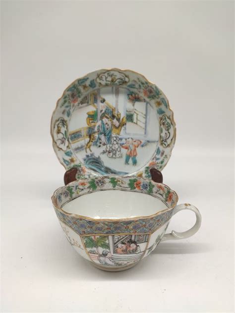 Bajoplato Taza Canton Porcelana Personaje China Catawiki