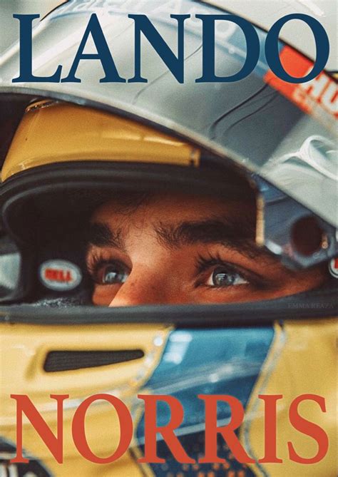 Lando Norris Mclaren F1 Poster Formula 1 Norris Formula 1 Car Racing