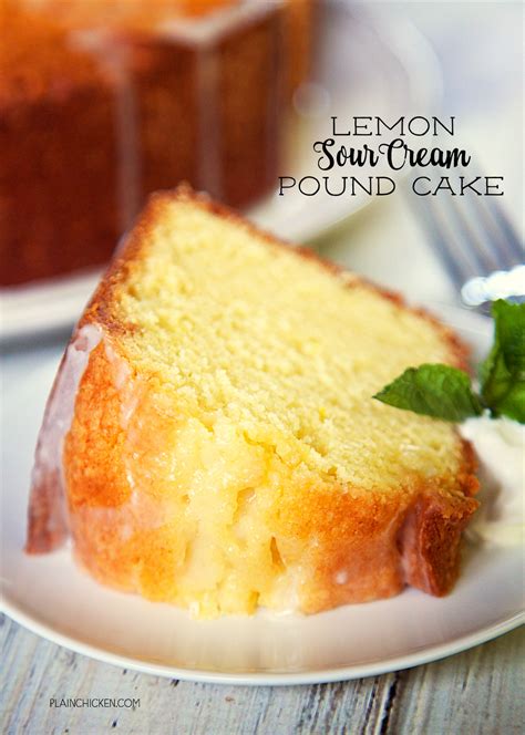 Lemon Sour Cream Pound Cake Plain Chicken