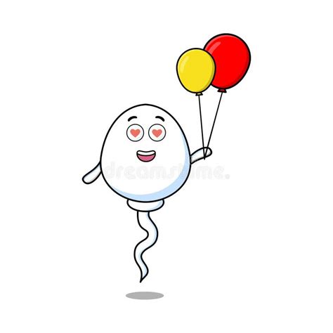 Schattig Stripfiguurzaadje Drijft Met Ballontekenfilm Vector