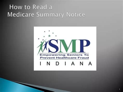 Ppt How To Read A Medicare Summary Notice Powerpoint Presentation