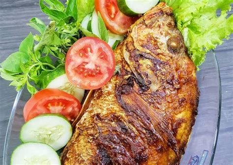 Resep Ikan Kakap Merah Bakar Teflon Perpustakaan Resep