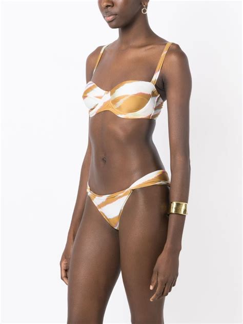 Lenny Niemeyer Oryx Twist Detailing Bikini Bottoms Farfetch