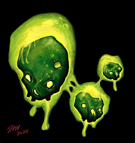 Art Slime Token Artwork For A Homebrew Item Rdnd