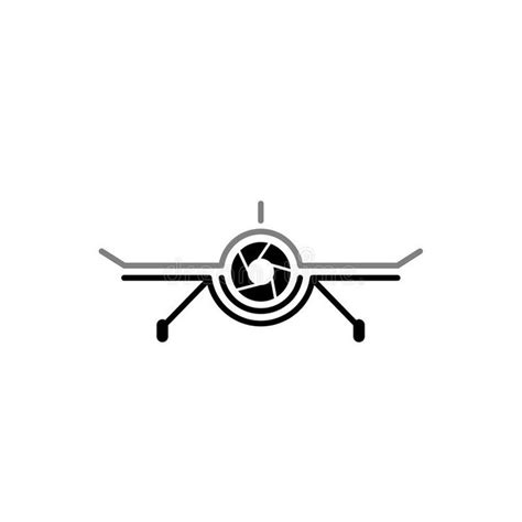 Aerial Drone Cam Photography Logo Design Template Drone Camera