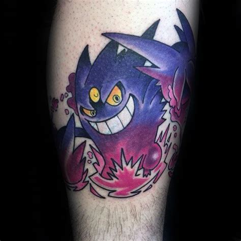 60 Gengar Tattoo Designs For Men Pokemon Ink Ideas