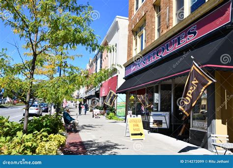 Main Street In Canandaigua New York Editorial Stock Image Image Of