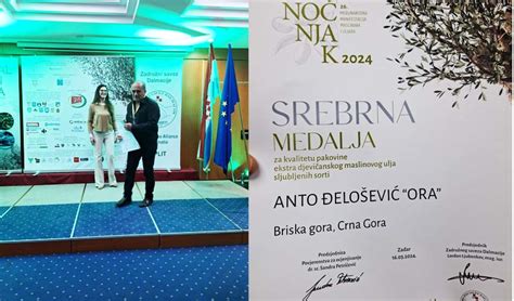 Jedro Bar Crna Gora Medalje I Priznanja Za Na E Maslinare