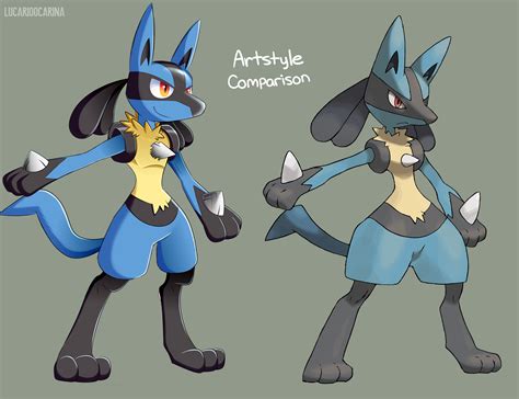 Lucario Style Comparison By Puppercase On Deviantart