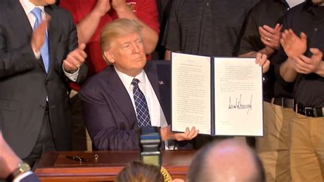 President Trump Signs Executive Order Rolling Back Obamas Efforts To