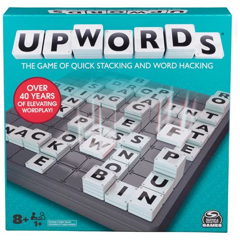 Buy Upwords Word Game With Stackable Letter Tiles And Rotating Game