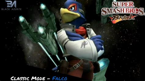 Super Smash Bros Brawl Classic Mode Falco Youtube