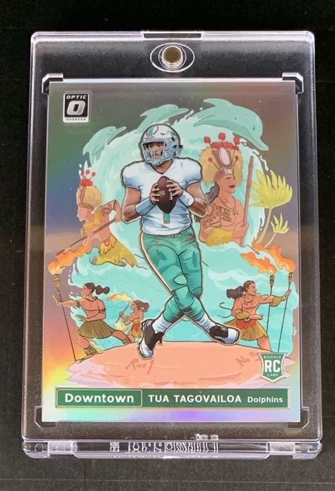 【未使用に近い】2020 Donruss Optic Nfl Tua Tagovailoa Downtown Rc Miami