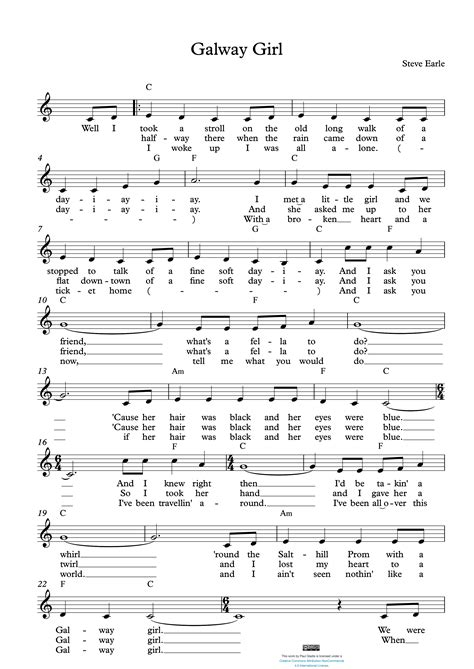 Sheet Music by Paul Gladis » Galway Girl