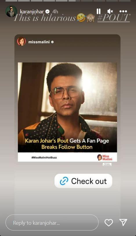 Karan Johars Famed Pout Gets Its Own Fan Page Check Out How The