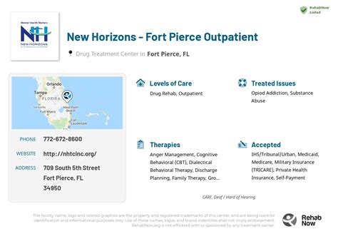 New Horizons - Fort Pierce Outpatient • Rehab in Florida