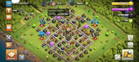 COC TH11 FULLY MAX LEVEL124 KB50 AQ50 GW20 Clash Markets