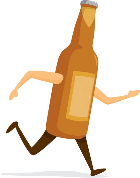 Beer bottle running fast - Half Marathon For Beginners