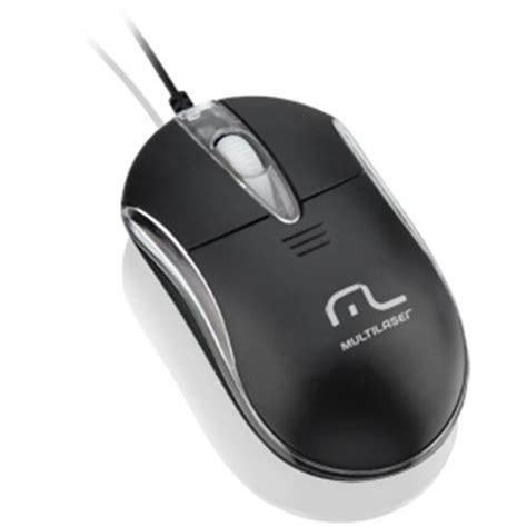 Mouse Classic Preto Usb Optico 800dpi Multilaser Mo169 No Shoptime