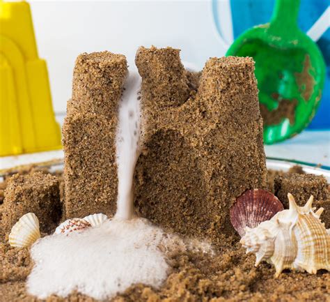 Sand Volcano Experiment Summer Science Activity For Preschoolers