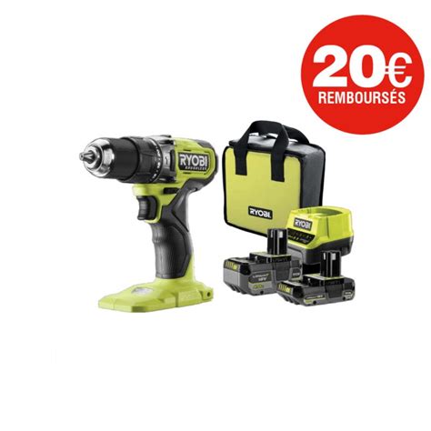 Perceuse visseuse à percussion RYOBI 18V One Brushless 1 batterie 4