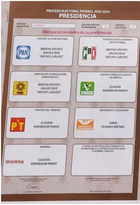 Elecciones C Mo Debo Marcar La Boleta Electoral Portal