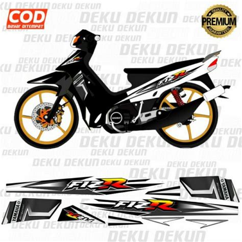 Jual Sticker Striping Fizr F Zr F Z R Variasi Hitam Putih Sudah