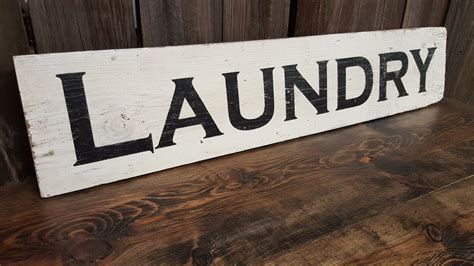 Wood Sign Laundry Sign Laundry Room Sign On Reclaimed Wood