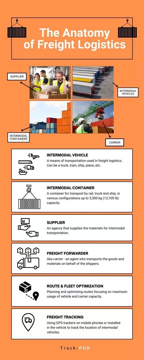 Freight Logistics 101 The Anatomy Infographic Track Pod