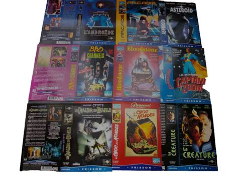 CIC FRISSON Lot De 32 Jaquettes Vhs Comme Neuves Bloodstone