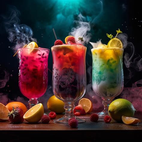 Bebidas Refrescantes Y Nutritivas Y Jugos De Frutas Frescas Para Un