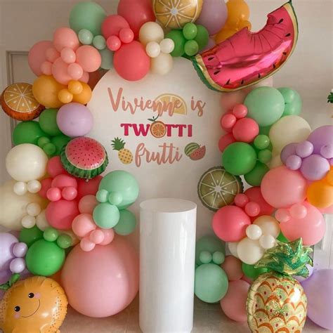 Twotti Frutti Balloon Garland Nd Birthday Birthday Decoration Two