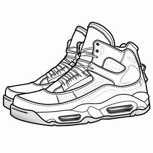 Disegni Da Colorare Di Scarpe Jordan Nike