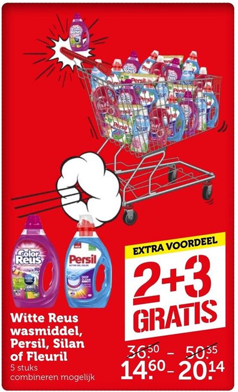 Witte Reus Wasmiddel Persil Silan Of Fleuril Aanbieding Bij Coop