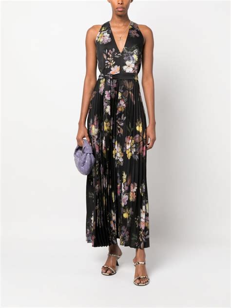 Twinset Floral Print Pleated Jumpsuit Farfetch