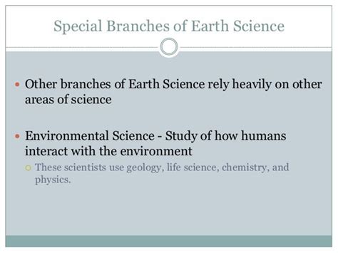 P2.1 Branches of Earth Science