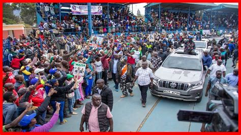 Raila Karua And Kalonzo Massive Rally In Machakos County Youtube