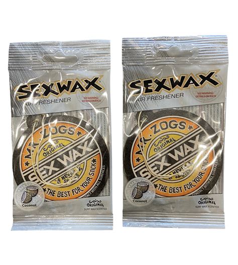 Sex Wax 3 Coconut Scent Hanging Air Freshener 2 Count