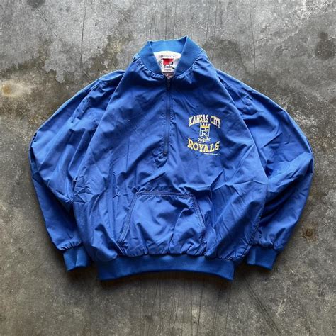 Vintage Kansas City Royals Baseball MLB Quarter Zip... - Depop