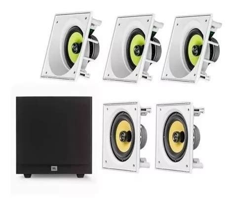 Kit Home Theater 5 1 Jbl Caixa Embutir Ci6sa Ci6s Sub A100p