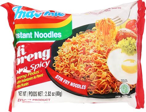 Indomie Instant Noodles Mi Goreng Hot Spicy G Amazon Co Uk Grocery