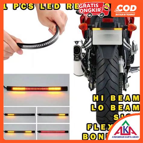 Jual Lampu Drl Motor Led Strip In Sein Stop Rem Cm Flexibel